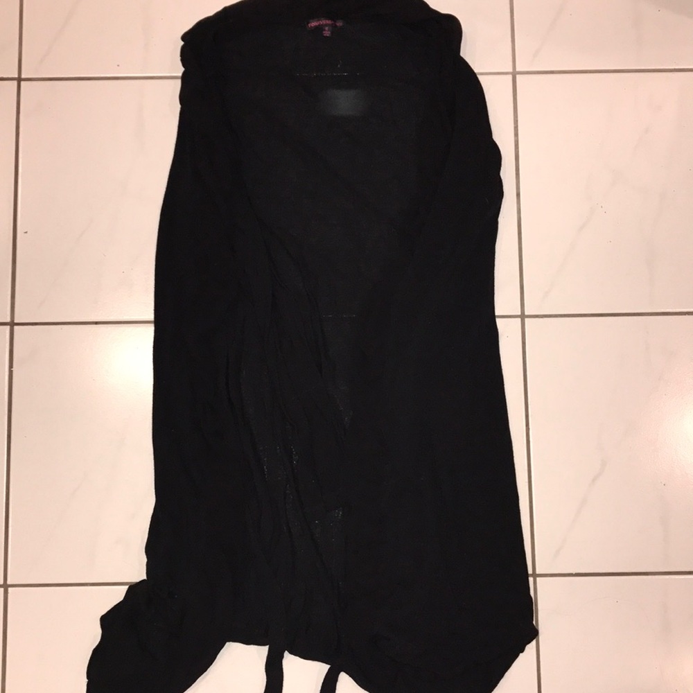 LONG black sweater!